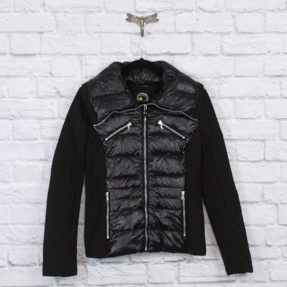 Halifax Traders Jackets & Blazers - Halifax Traders Black Nylon Down Puffer Weather Resistant Jacket Size S